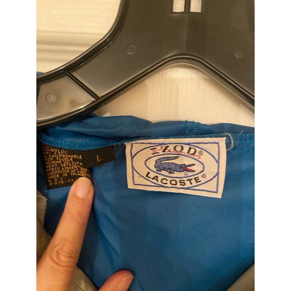 Men's Lacoste Jacket, Size L, Blue Beige - Picture 4 of 8